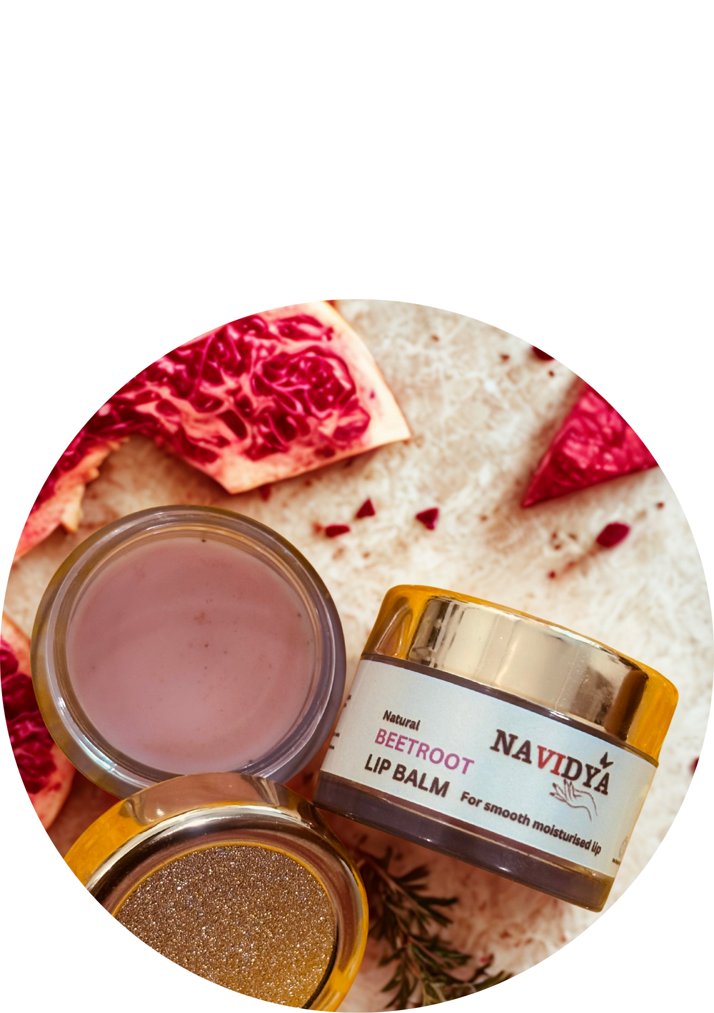NAVIDYA Beetroot Lip Balm